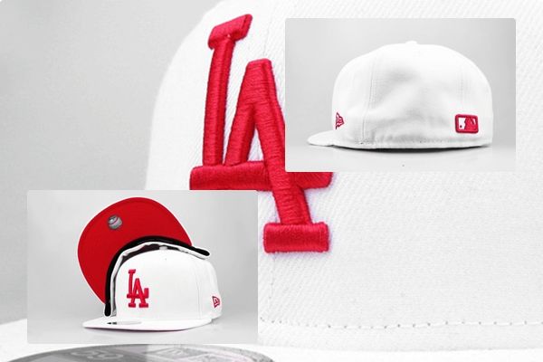 LOS ANGELES DODGERS BASIC WHITE/RED NEW ERA