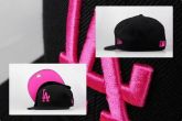 LOS ANGELES DODGERS BLACK/PINK NEW ERA