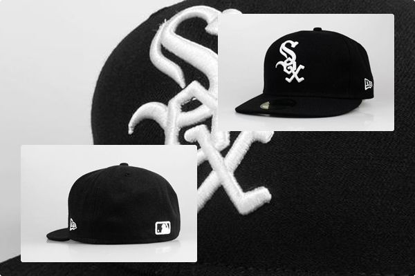 CHICAGO WHITE SOX BASIC 2009 BLACK/WHITE NEW ERA