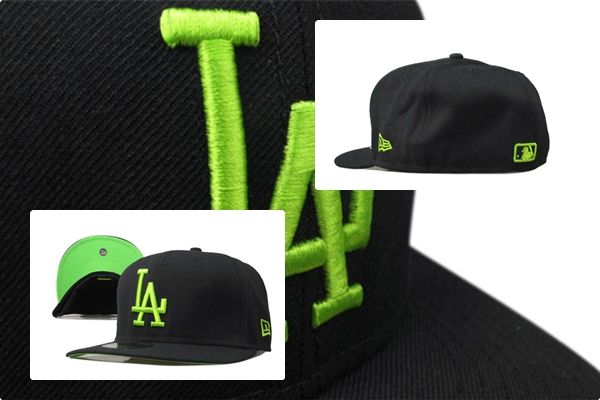 LOS ANGELES DODGERS BLACK/GREEN NEW ERA